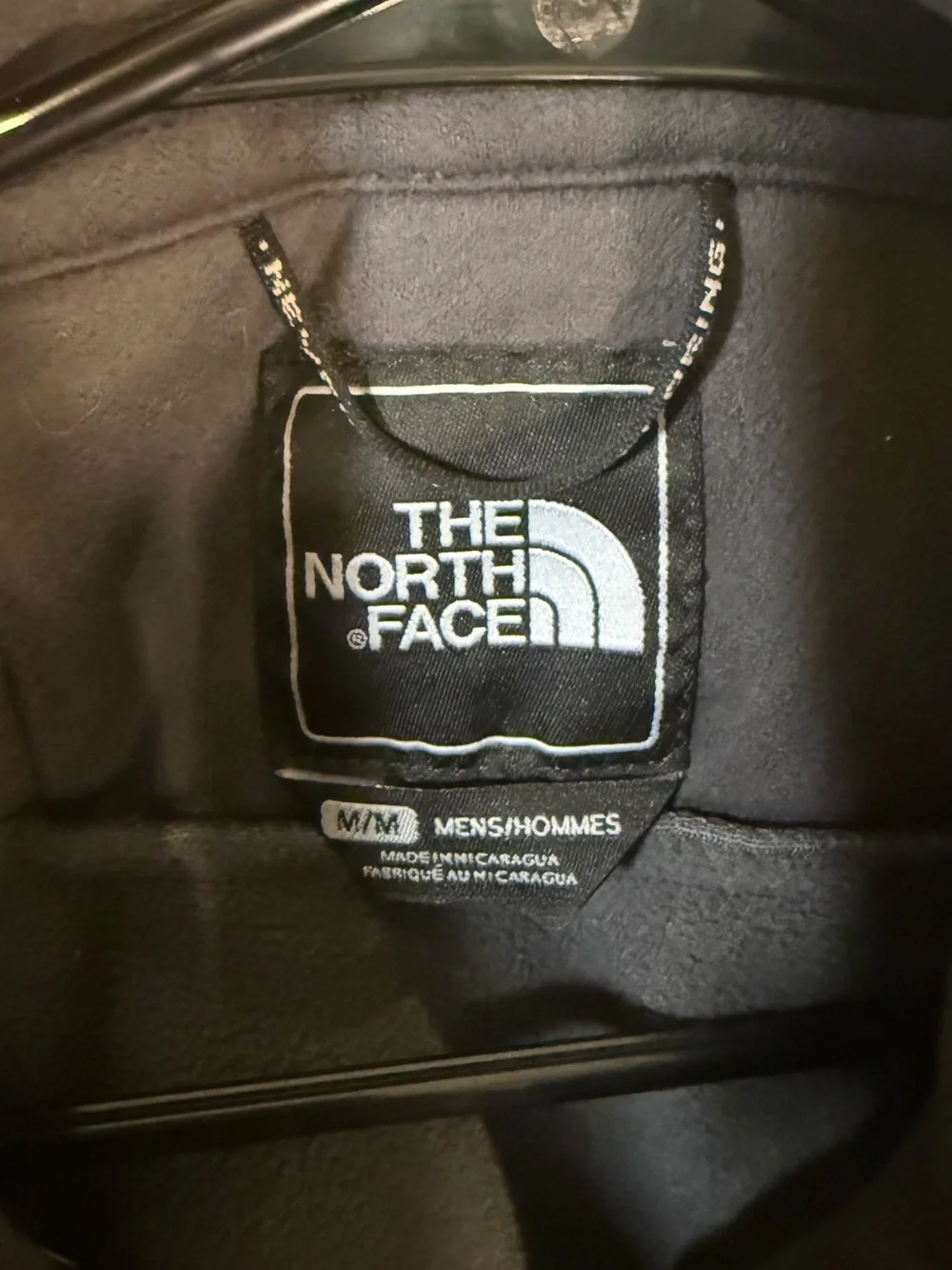 The North Face Men’s Blue and Charcoal Softshell Jacket